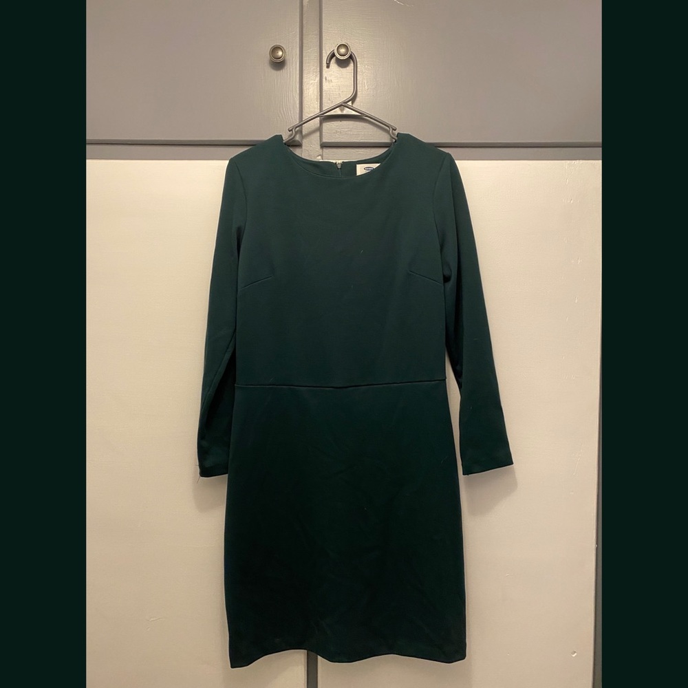 Women’s Forest Green Old Navy Long-Sleeve Dress - size L